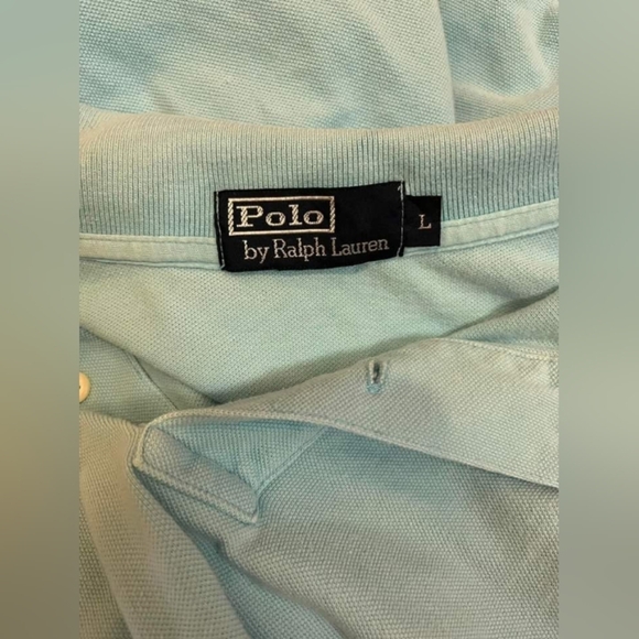 Polo Ralph lauren Men’s Blue Short Sleeve Polo Shirt Size Large - Picture 9 of 10